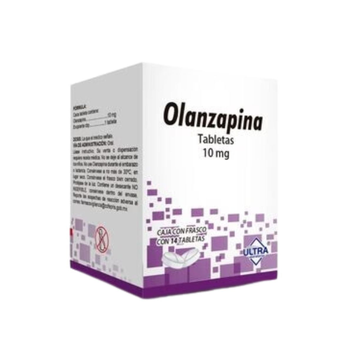 Olanzanzapina 10 mg Caja con 14 Tabletas