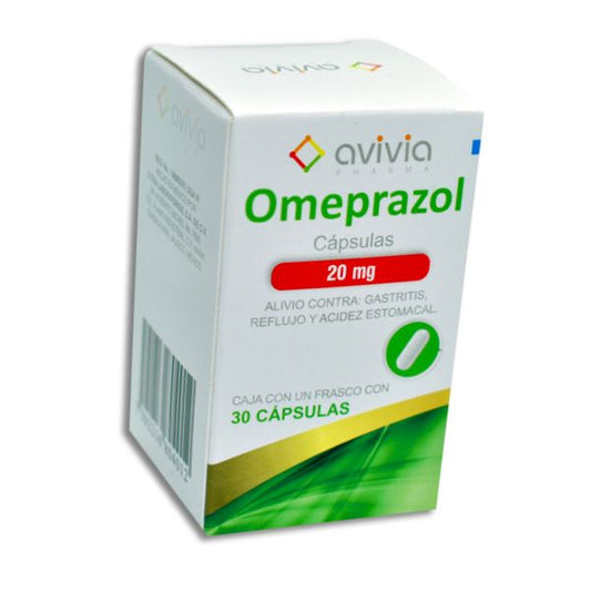 Omeprazol 20 mg Caja con 30 Capsulas