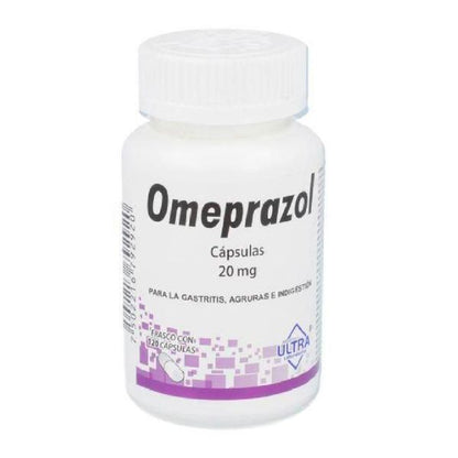 Omeprazol 20 mg frasco con 120 Cápsulas