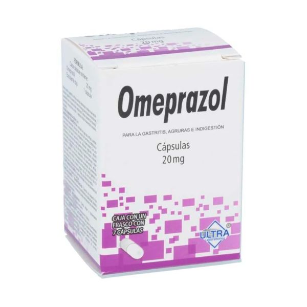 Omeprazol 20 mg Caja con 7 Cápsulas