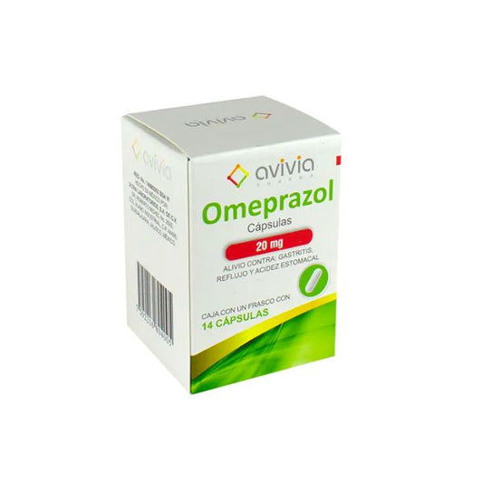 Omeprazol 20 mg Caja con 14 Cápsulas