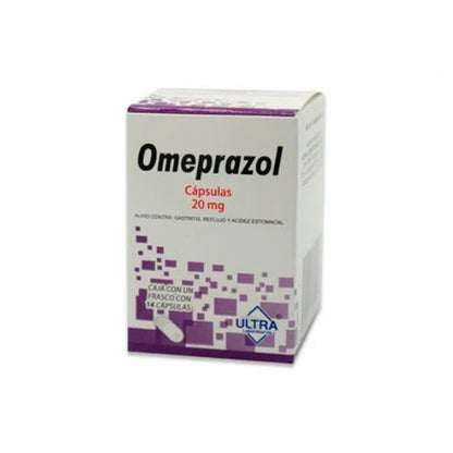 Omeprazol 20 mg Caja con 14 Tabletas