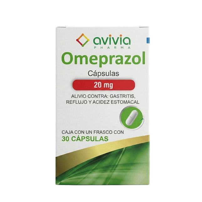 Omeprazol 20 mg Caja con 30 Capsulas