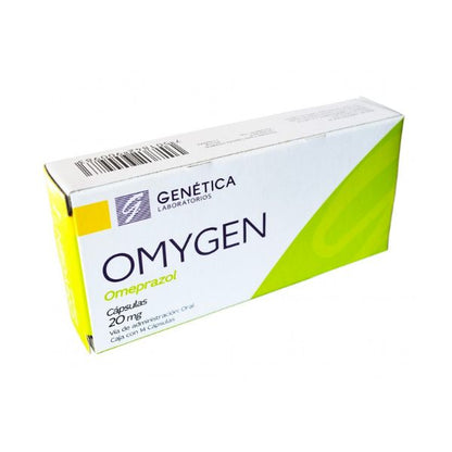 Omygen (Omeprazol) 20 mg Caja con 14 Cápsulas