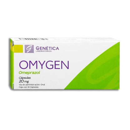 Omygen (Omeprazol) 20 mg Caja con 14 Cápsulas