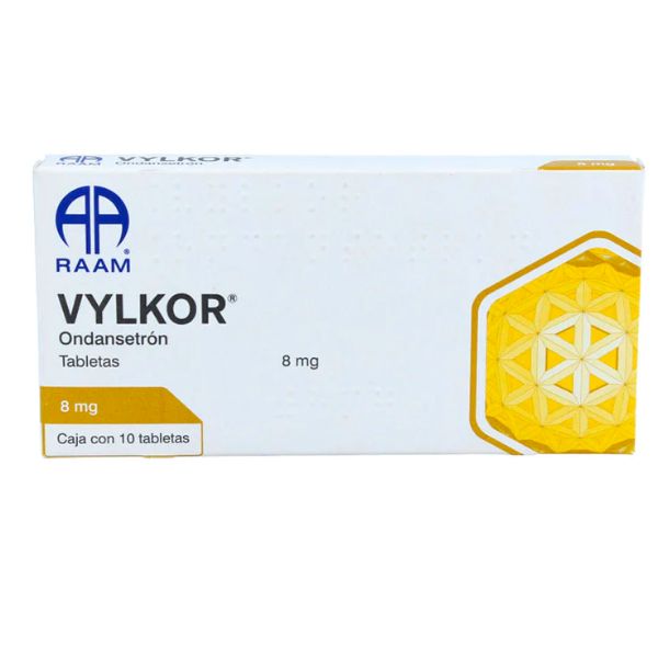 Vylkor (Ondansetron) 8 mg Caja con 10 Tabletas