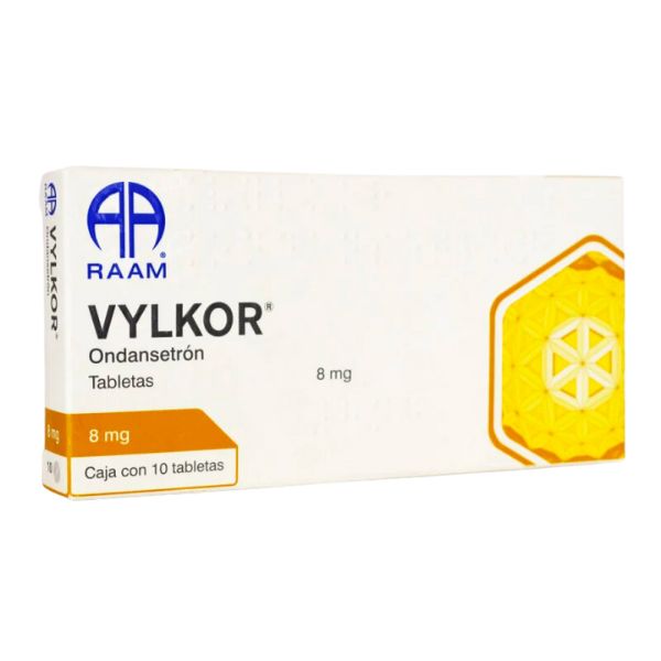 Vylkor (Ondansetron) 8 mg Caja con 10 Tabletas