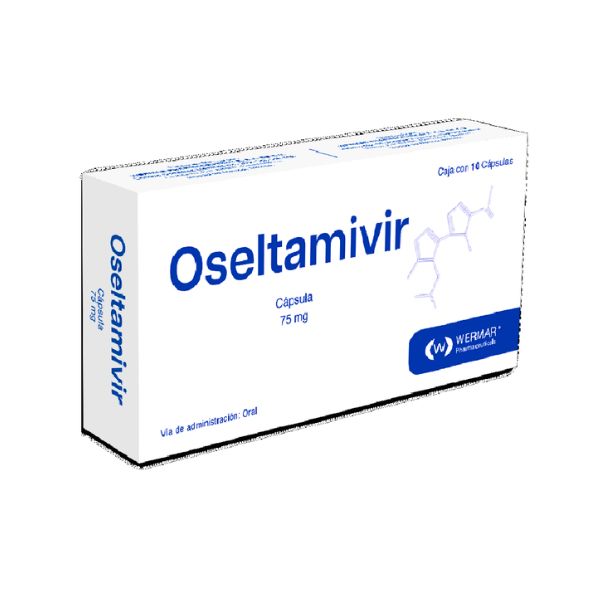 Oseltamivir 75 mg Caja con 10 Capsulas