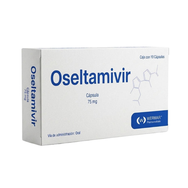 Oseltamivir 75 mg Caja con 10 Capsulas