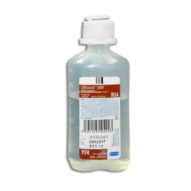 Otrozol 500 (Metronidazol) 500 mg/100 ml Solución Inyectable Frasco de 100 ml