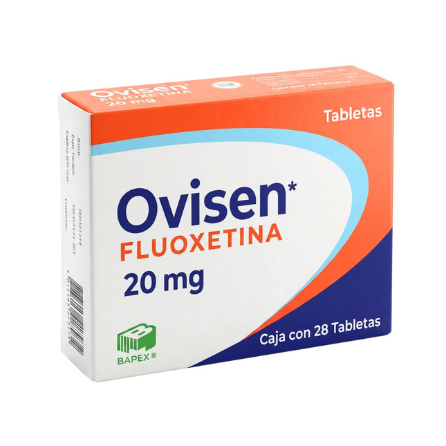 Ovisen (Fluoxetina) 20 mg Caja con 28 Tabletas
