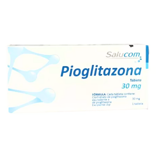 Pioglitazona 15 mg caja 7 tabletas