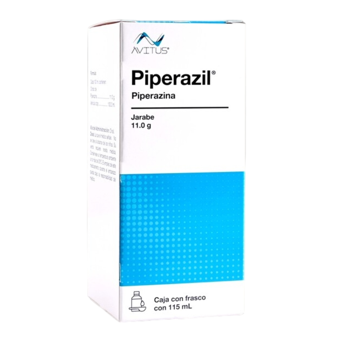 Piperazil (Piperazina) 11.0 G Jarabe Caja con Frasco con 115 mL