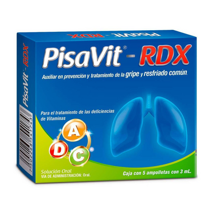 Pisavit Rdx Caja con 5 Ampolletas Orales de 3 mL