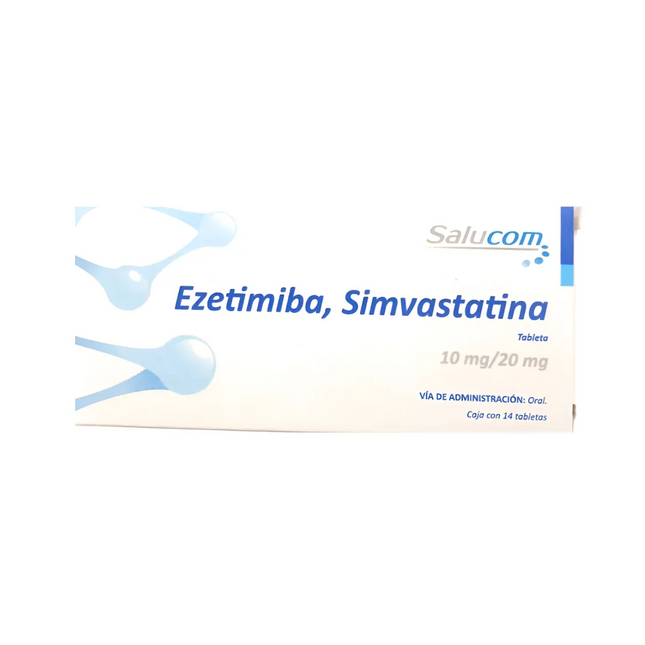 Ezetimiba 10 Mg Simvastatina 20 mg Caja con 28 Tabletas PiSA