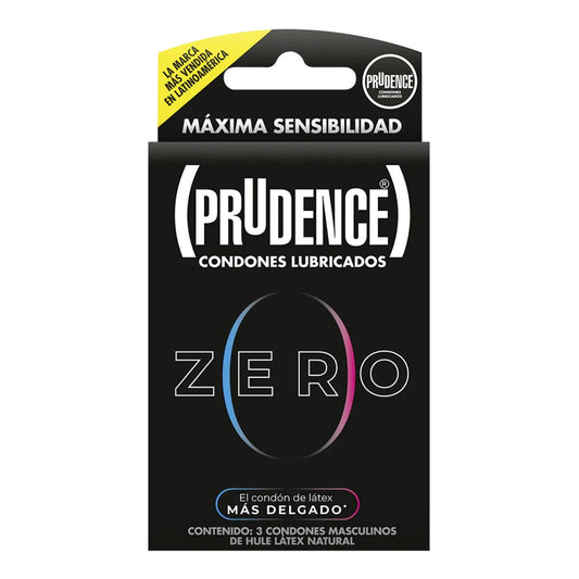 Prudence Zero Caja con 3 Preservativos Masculinos