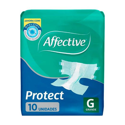 Pañales Desechables Affective Active Grande con 10 Piezas