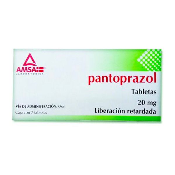 Pantoprazol 20 mg Caja con 7 Tabletas