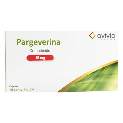 Pargeverina 10 mg Caja con 20 Comprimidos