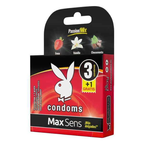 Playboy Condoms Max Sens Passion Mix 3+1