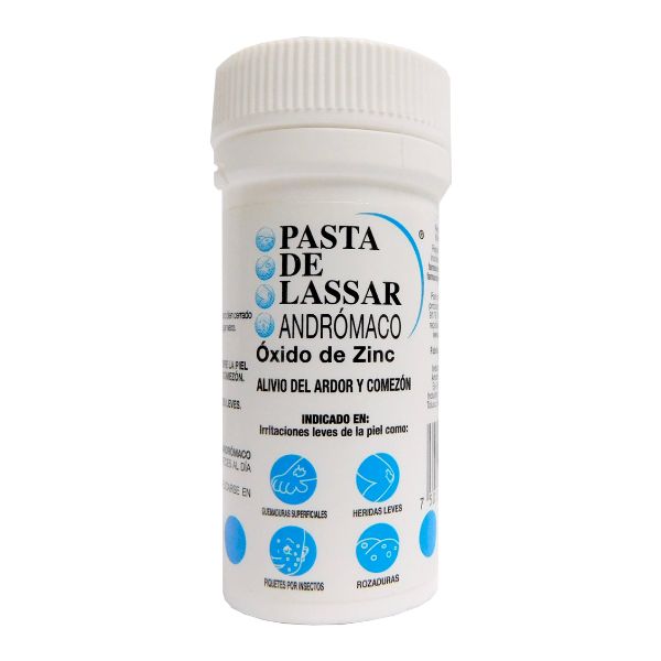 Pasta Lassar (Oxido de Zinc)Andromaco Tarro 30gr – Farmacia Sanorim