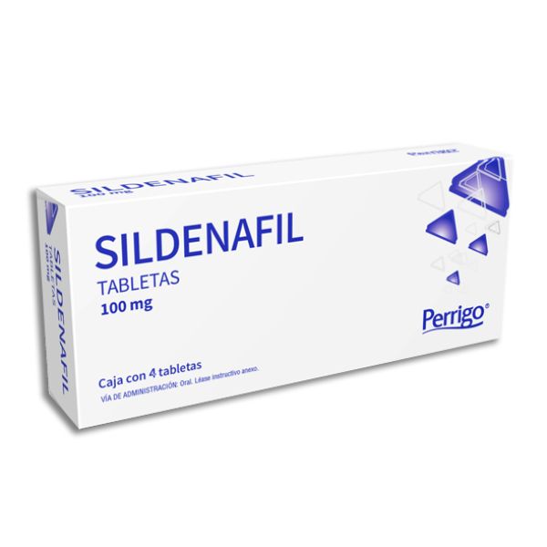 Sildenafil 100 mg Caja con 4 Tabletas