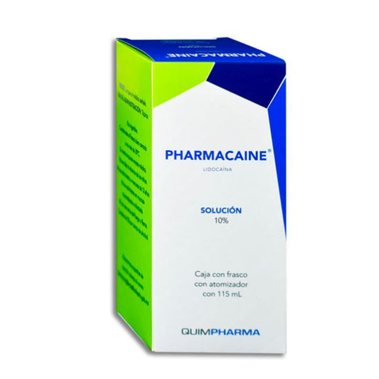 Pharmacaine (Lidocaina) Solucion 10% Frasco 115 ml