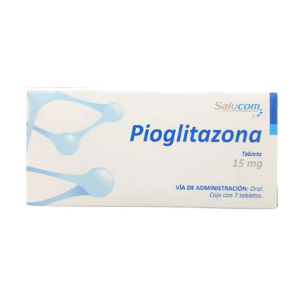 Pioglitazona 15 mg caja 7 tabletas