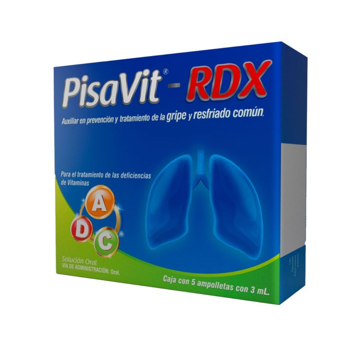 PisaVit-RDX Solución Oral Caja con 1 Ámpula de 3 ml