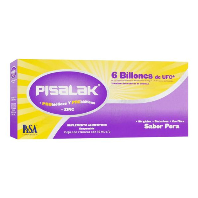 Pisalak 6 Billones de UFC Sabor Pera Caja con 7 Frascos