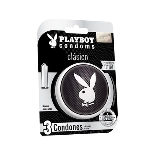 Playboy Classic Caja con 3 Preservativos Masculinos