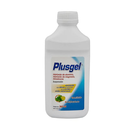 Plusgel (Hidróxido de Aluminio,Hidróxido de Magnesio,Dimeticona) Fco de 360 ml