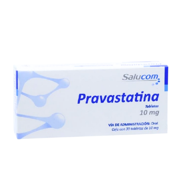Pravastatina 10 mg Caja Con 30 Tabletas Salucom PiSA