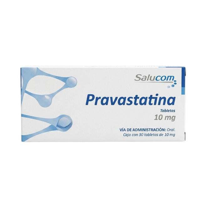 Pravastatina 10 mg Caja Con 30 Tabletas