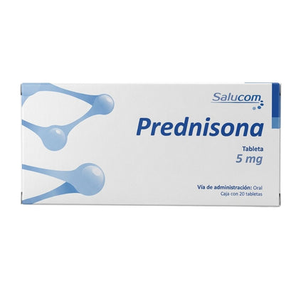 Prednisona 5 mg Caja con 20 Tabletas