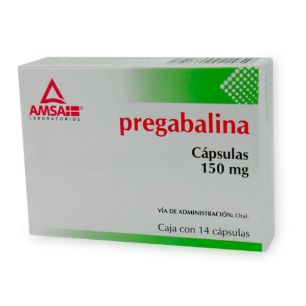 Pregabalina 150 mg Caja con 14 Cápsulas