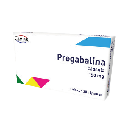 Pregabalina 150 mg Caja con 28 cápsulas | Camber Pharma