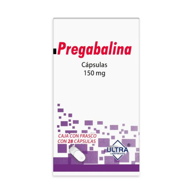 Pregabalina 150 mg Caja con 28 Cápsulas