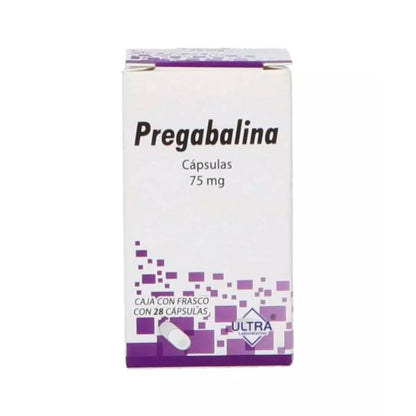 Pregabalina 75 mg Caja con 28 Cápsulas