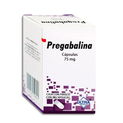 Pregabalina 75 mg Caja con 28 Cápsulas