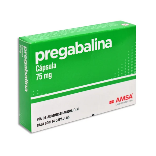 Pregabalina 75 mg Caja con 14 Cápsulas