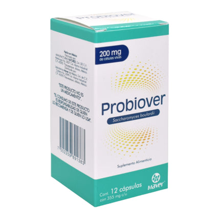 Probiover (Saccharomyces Boulardii) 226 mg Caja con 12 Cápsulas