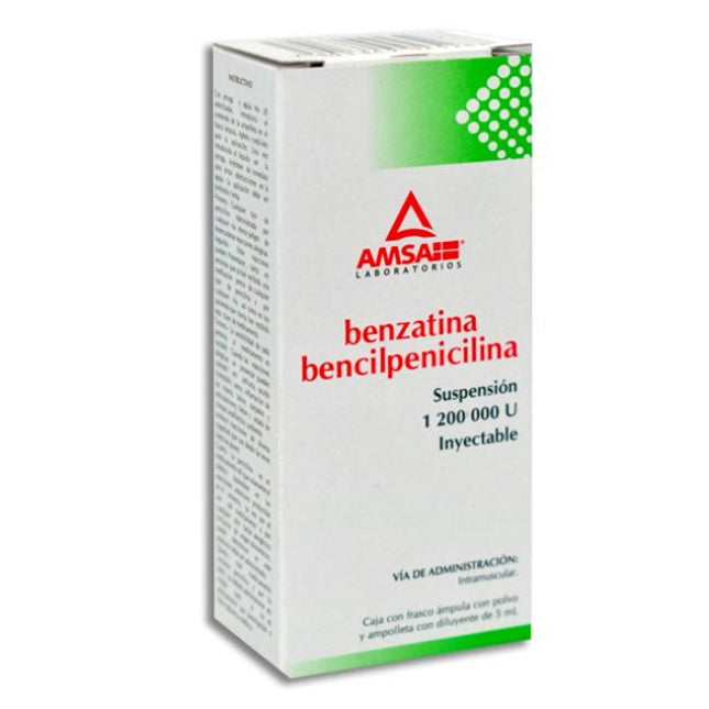 Benzatina Bencilpenicilina 1 200 000 U Suspensión  Inyectable