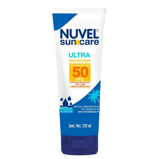 Protector Solar 50 FPS Nuvel Suncare Adulto 120 ml Ultra Protección