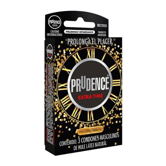 Prudence Extra Time Caja con 3 Preservativos Masculinos