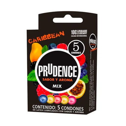 Prudence Caribbean Mix Caja con 5 Preservativos Masculinos