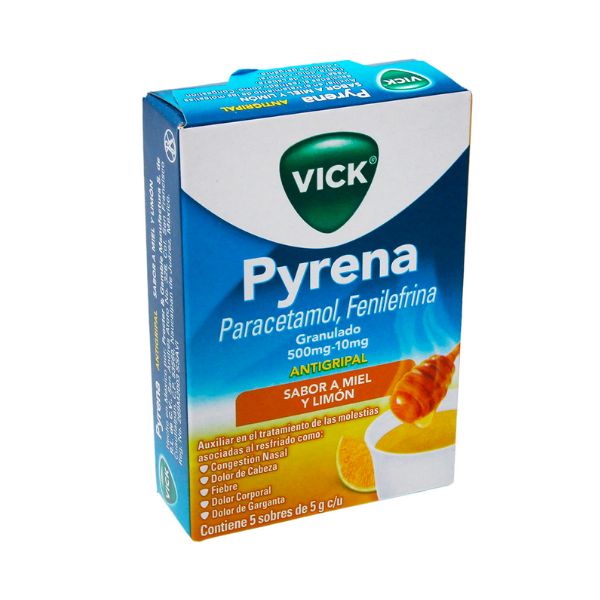 Vick Pyrena Miel/Limón con 5 Sobres de 5 mg