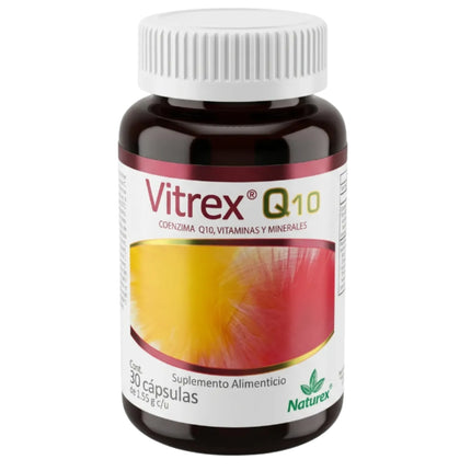 Vitrex Q10 (Coenzima Q10 con Vitaminas y Minerales) Frasco con 30 Cápsulas