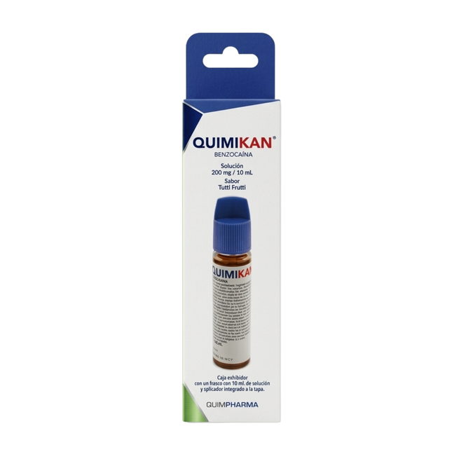Quimikan (Benzocaína) 200 mg/ mL Solución con Aplicador 10 mL