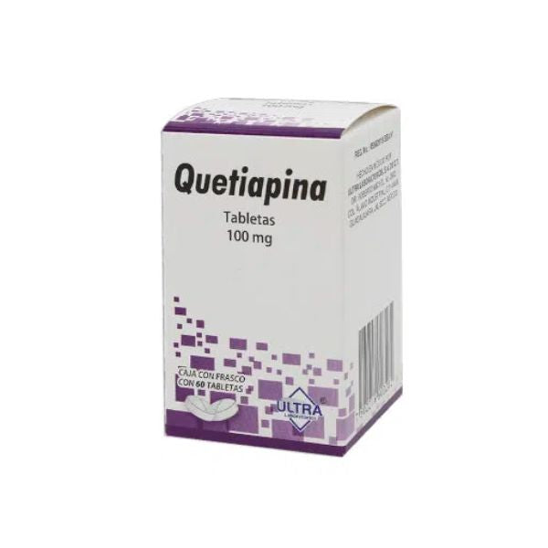 Quetiapina 100 mg Caja con 60 Tabletas